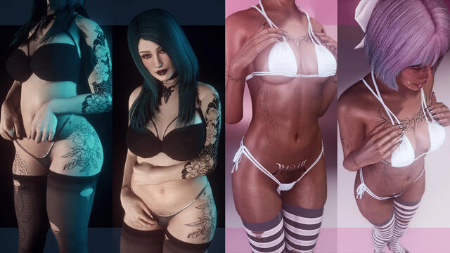 Misery's Infernal Inks - RaceMenu Overlays for 3BA