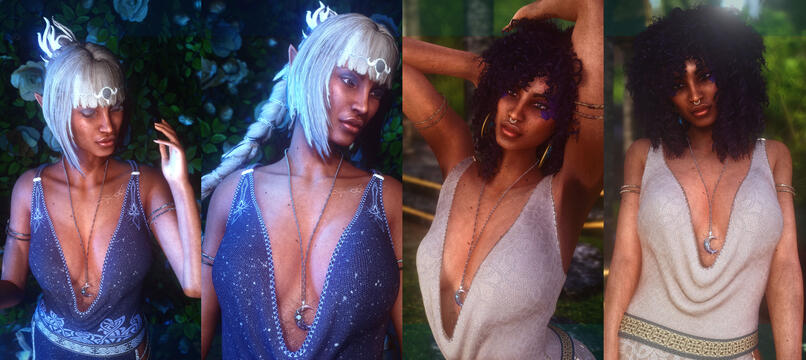 DarkDukla and Vayura - Nocturnal Favour Dress UBE SMP