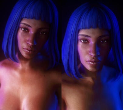 Sapphire's Skin 4K CBBE 3BA - Patched CotR Textures